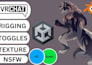 create a vrchat avatar model with rigging and expressions